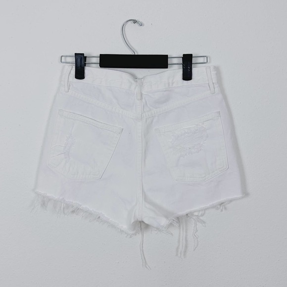 3x1 Blake High Rise Distressed Shorts in Moonstone Size 26 - Picture 4 of 8